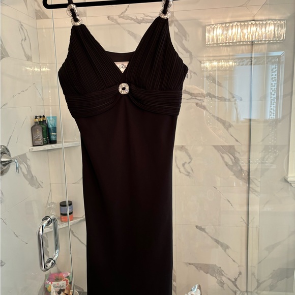 Vintage year 2K Joseph Ribkoff  little black dress with sparkling embellishments - Picture 8 of 17